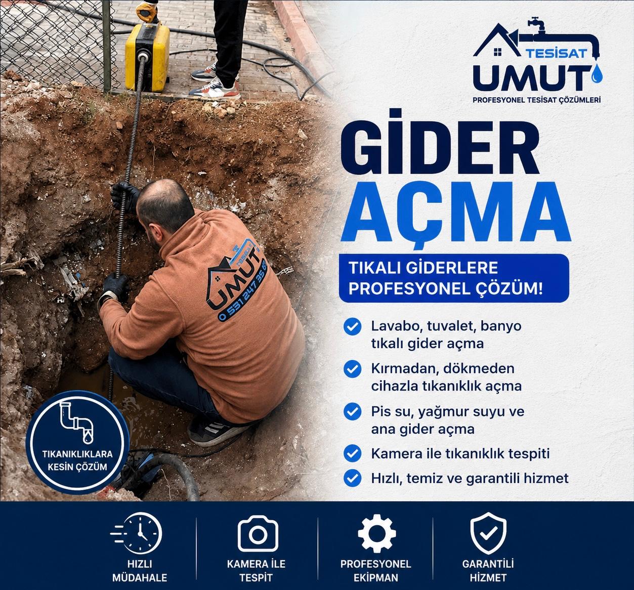 Gider Açma Hizmeti